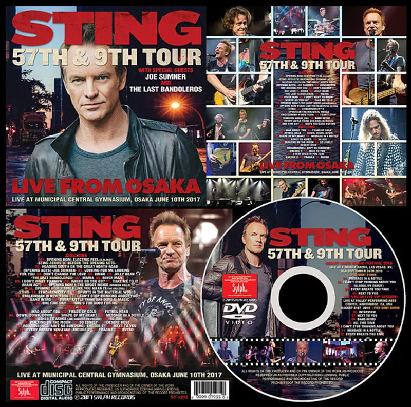 STING / LIVE FROM OSAKA (2CDR+1DVDR(bonus))
