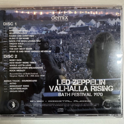 LED ZEPPELIN / VALHALLA ROSING BATH FESTIVAL 1970 (2CD)