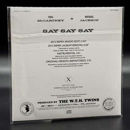 Paul McCartney & Michael Jackson / SAY SAY SAY Includes 4 versions (1CD)