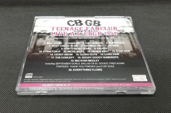 TEENAGE FANCLUB / LIVE AT CBGB 1994 (1CDR)