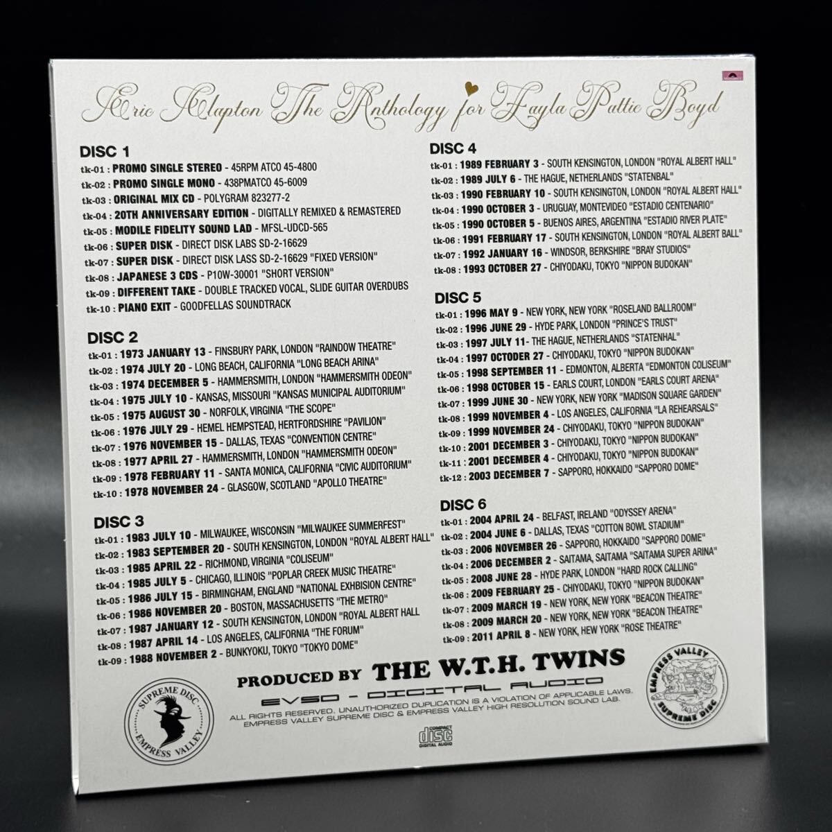 ERIC CLAPTON / ANTHOLOGY FOR LAYLA BOX (6CD+BONUS 1CD+Photo Booklet)
