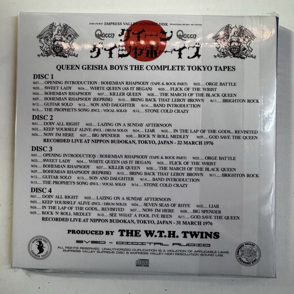 QUEEN / GEISHA BOYS COMPLETE TOKYO TAPES (8CD+BONUS)