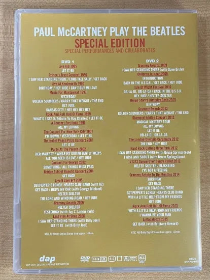 PAUL McCARTNEY / PLAY THE BEATLES SPECIAL EDITION Yellow (2DVD)