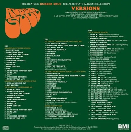 THE BEATLES / RUBBER SOUL VERSIONS ALTERNATE ALBUM COLLECTION (3CD)