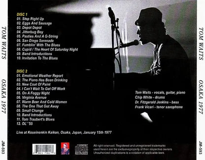 TOM WAITS / OSAKA 1977] (2CDR)