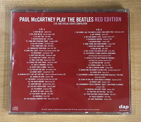 PAUL McCARTNEY / PLAY THE BEATLES RED EDITION (2CD)