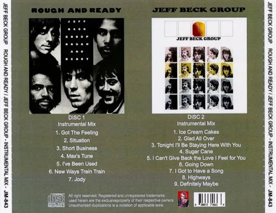 JEFF BECK GROUP / ROUGH AND READY / JEFF BECK GROUP INSTRUMENTAL MIX (2CDR)