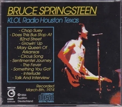 Bruce Springsteen / KLOL Radio Houston Texas 1974 Studio Recording (1CD)