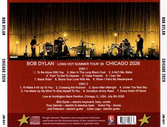 BOB DYLAN / CHICAGO 2026 (2CDR)