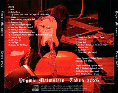 YNGWIE MALMSTEEN / ΤΟΚΥΟ 2026 (2CDR)