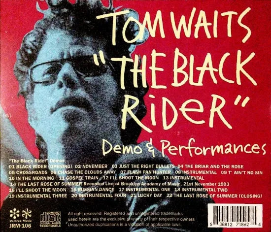 Tom Waits / ”The Black Rider” Demos and Performances (1CDR)