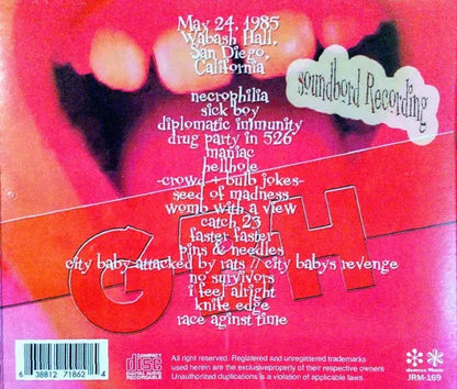 G.B.H / Wabash Hall 1985 (1CDR)