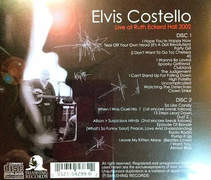 Elvis Costello / Live at Ruth Eckerd Hall 2002 SOUNDBOARD (2CDR)