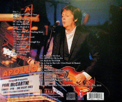 Paul McCartney  / Apollo Theater 2010 SOUNDBOARD (2CDR)