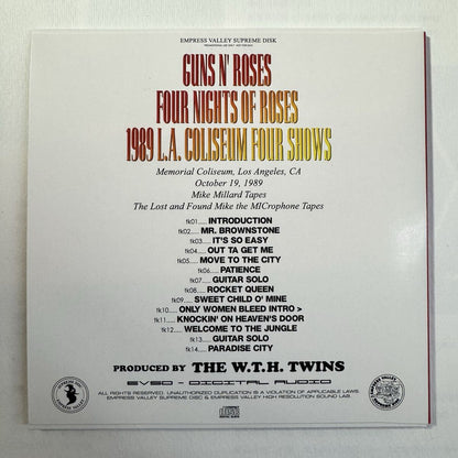 GUNS N’ ROSES / FOUR NIGHTS OF ROSES 1989 LA coliseum 4 shows (6CD BOX)