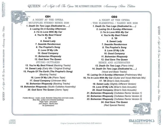 QUEEN / A NIGHT AT THE OPERA THE ALTERNATE COLLECTION LIMITED SPECIAL EDITION (3CD+1DVD)