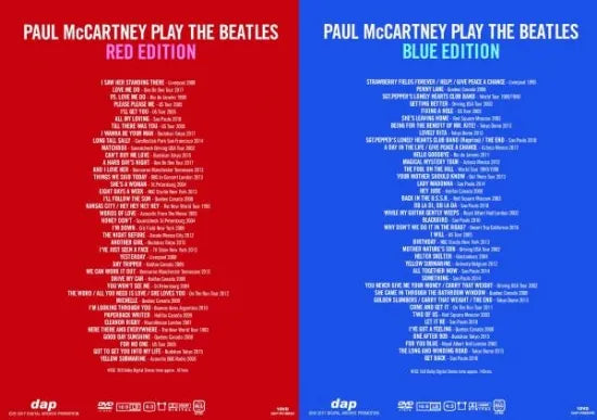 PAUL McCARTNEY / PLAY THE BEATLES RED BLUE & SPECIAL DVD SET(1DVD+1DVD+2DVD  SET)
