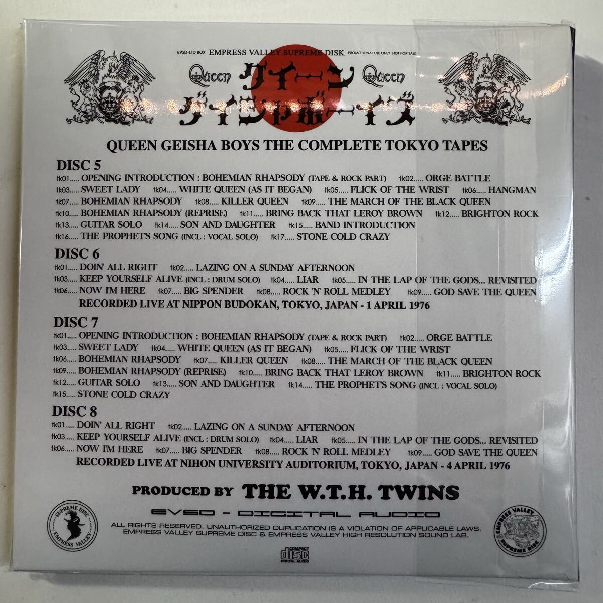 QUEEN / GEISHA BOYS COMPLETE TOKYO TAPES (8CD+BONUS)