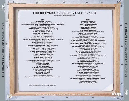 THE BEATLES / ANTHOLOGY ALTERNATES 1-4 SET COMPLETE NEW MASTERS COLLECTION (8CD)