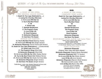 QUEEN / A NIGHT AT THE OPERA THE ALTERNATE COLLECTION LIMITED SPECIAL EDITION (3CD+1DVD)