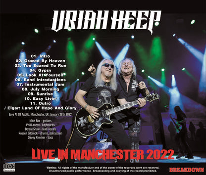 URIAH HEEP / LIVE IN MANCHESTER 2022 (1CDR)
