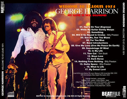 GEORGE HARRISON / WELCOME TO ST.LOUIS 1974 MY NAME IS NEIL DIAMOND (1CDR)