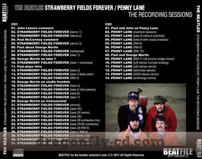 THE BEATLES / THE RECORDING SESSIONS STRAWBERRY FIELDS FOREVER PENNY LANE Soundobard (2CDR)