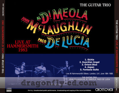 THE GUITAR TRIO / LIVE AT HAMMERSMITH 1983 Soundboard (1CDR)