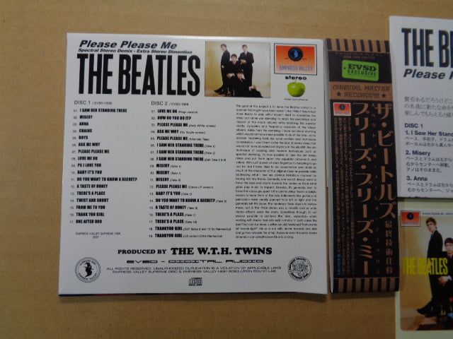 THE BEATLES / PLEASE PLEASE ME (2CD) Spectral Stereo Demix Sticker promotional copy Limited Last ONE