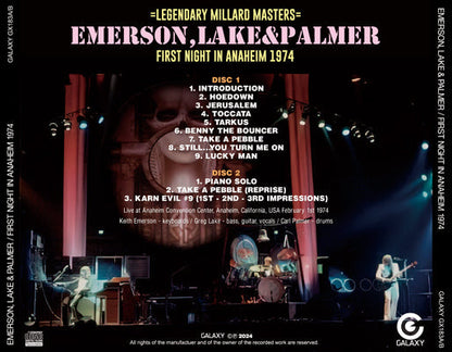 EMERSON, LAKE & PALMER / FIRST NIGHT IN ANAHEIM 1974 (2CDR)