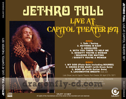JETHRO TULL / LIVE AT CAPITOL THEATER 1971 (2CDR)