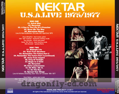 NEKTAR / U.S.A. LIVE 1975 / 1977 (2CDR)