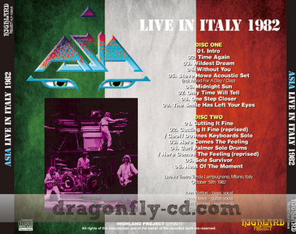 ASIA / LIVE IN ITALY 1982 Soundboard (2CDR)
