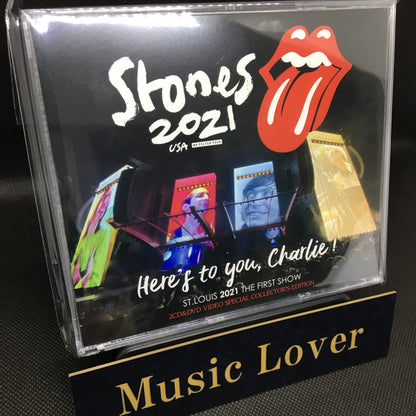 The THE Rolling Stones / Here's to You, Charlie No Filter Tour USA St. Louis 2021 First Show (2CD+1DVD)