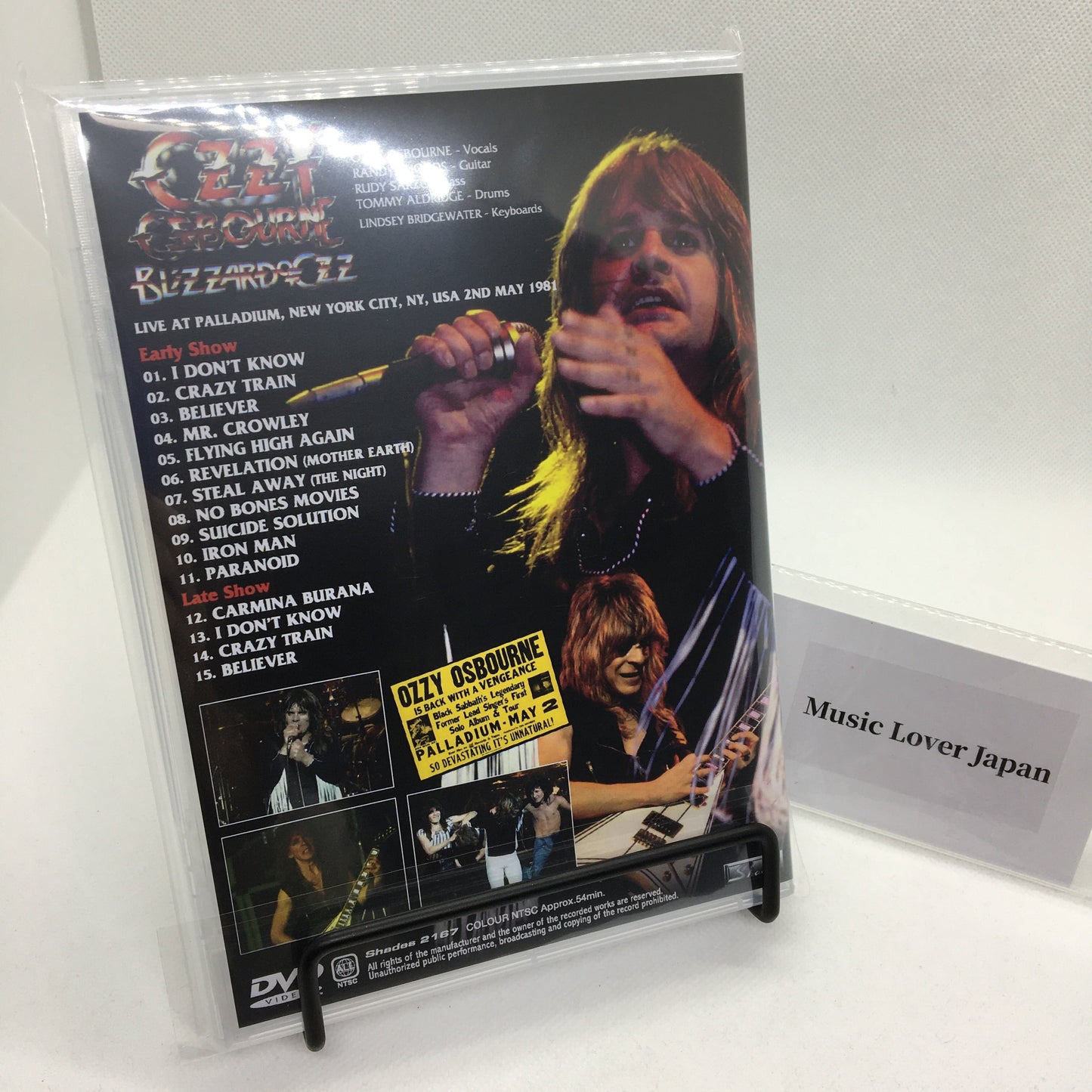 OZZY OSBOURNE / DEFINITIVE PALLADIUM 1981 THE VIDEO (1DVDR)