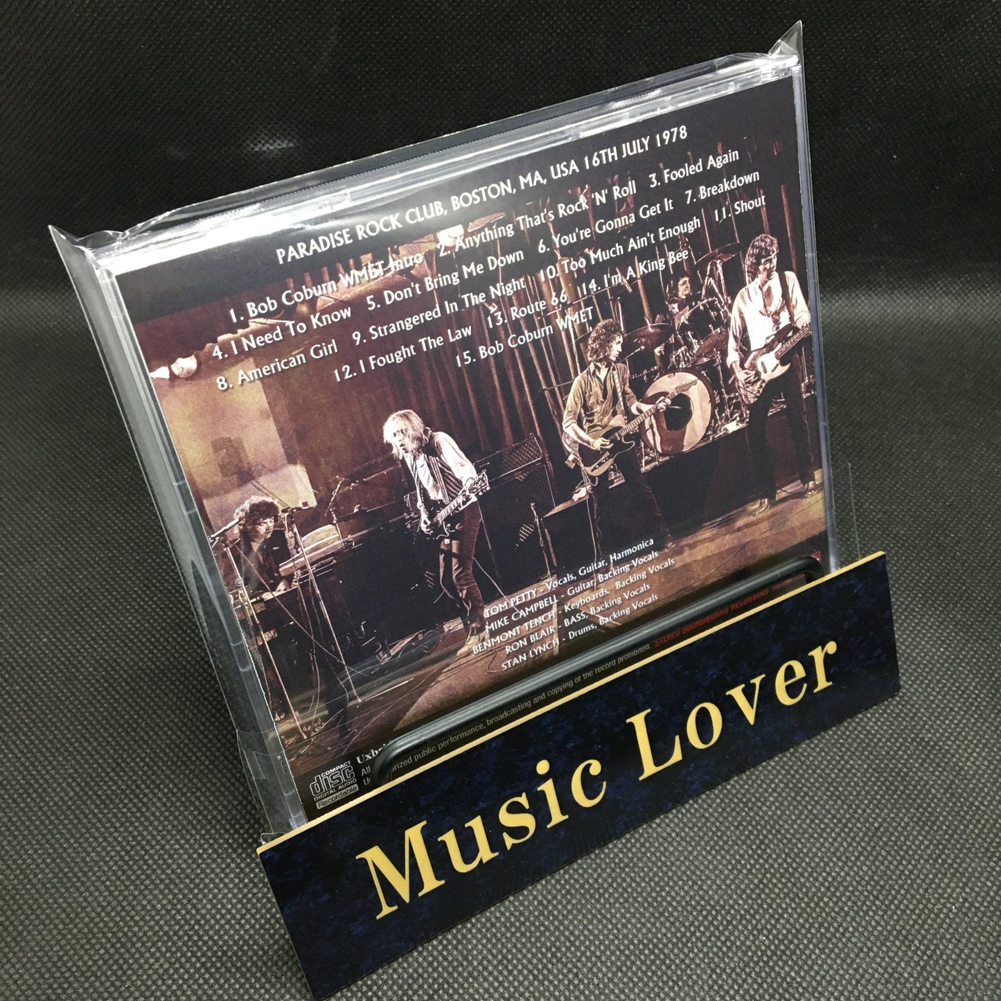 TOM PETTY & THE HEARTBREAKERS / BOSTON 1978 FM STEREO SOUNDBOARD (1CDR)