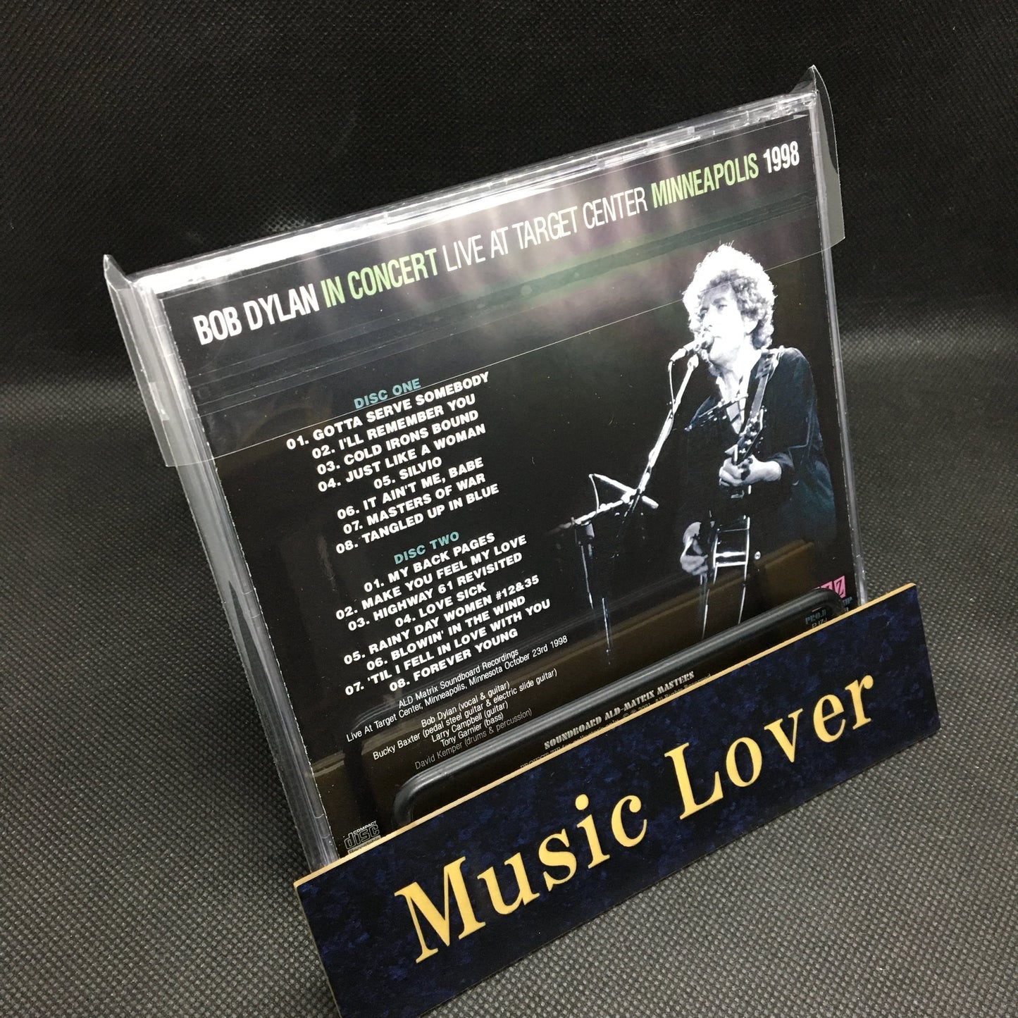 BOB DYLAN / LIVE AT TARGET CENTER, MINNEAPOLIS 1998 Soundboard (2CDR)