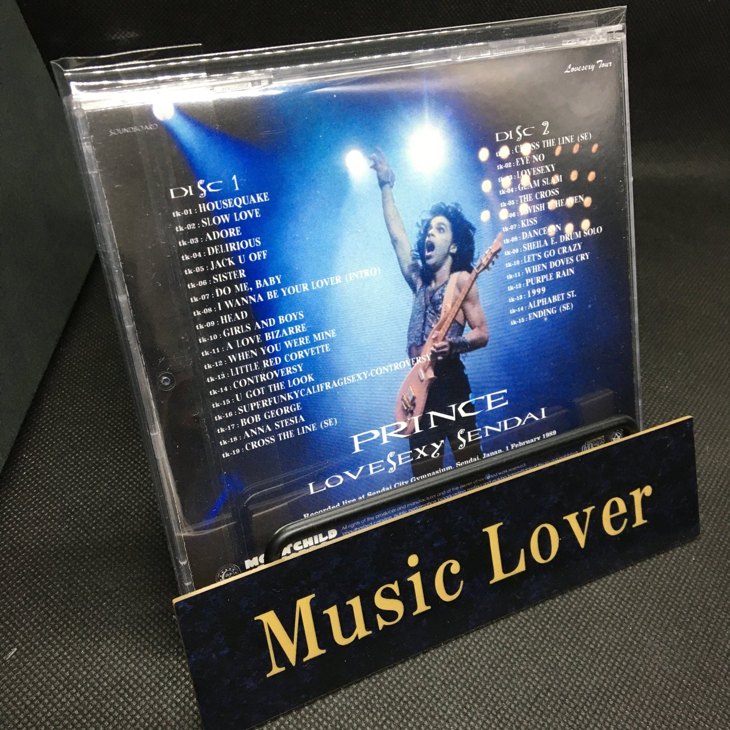Prince Lovesexy Sendai 1989 2CD 33 Tracks Moonchild Records