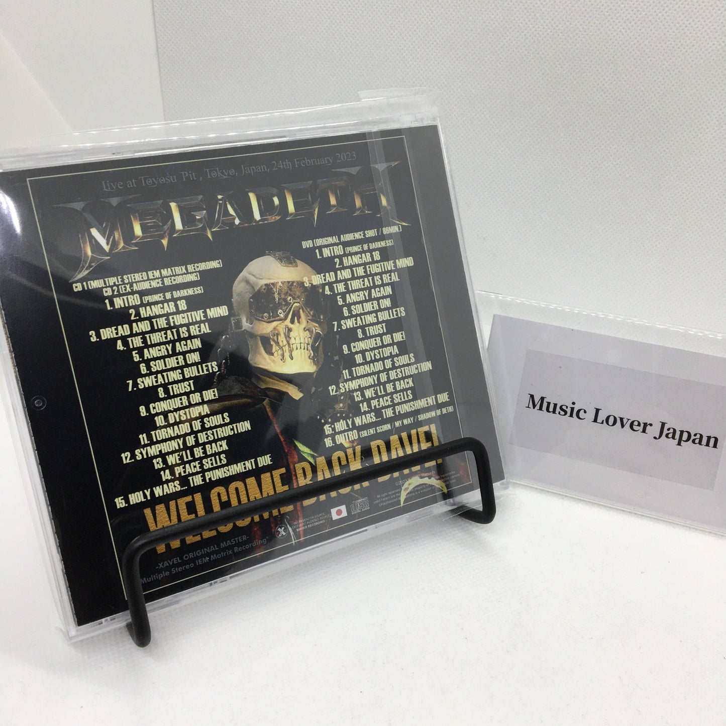 MEGADETH / Welcome Back Dave! (2CDR+1DVDR)