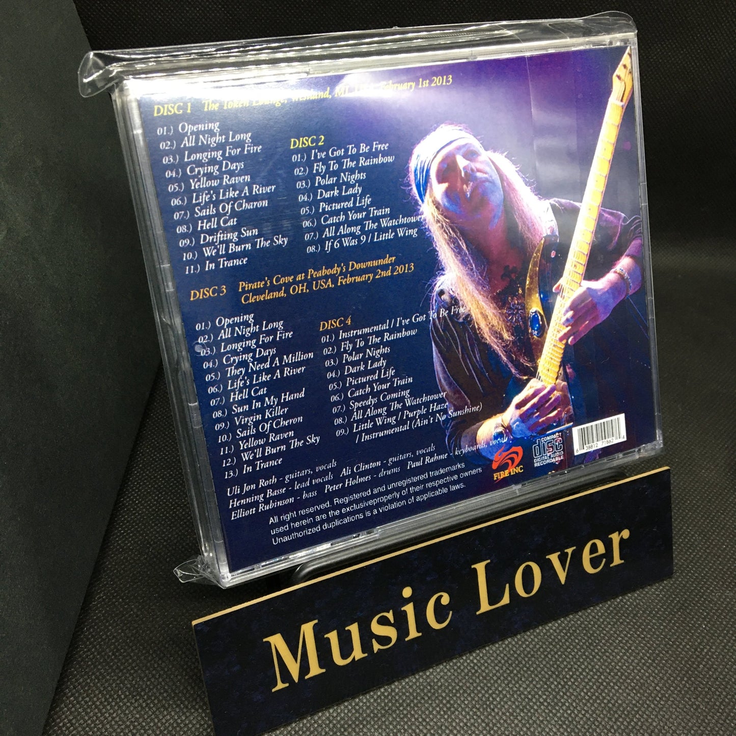 ULI JON ROTH / Legendary Guitar Player Formerly Of SCORPIONS (4CDR)
