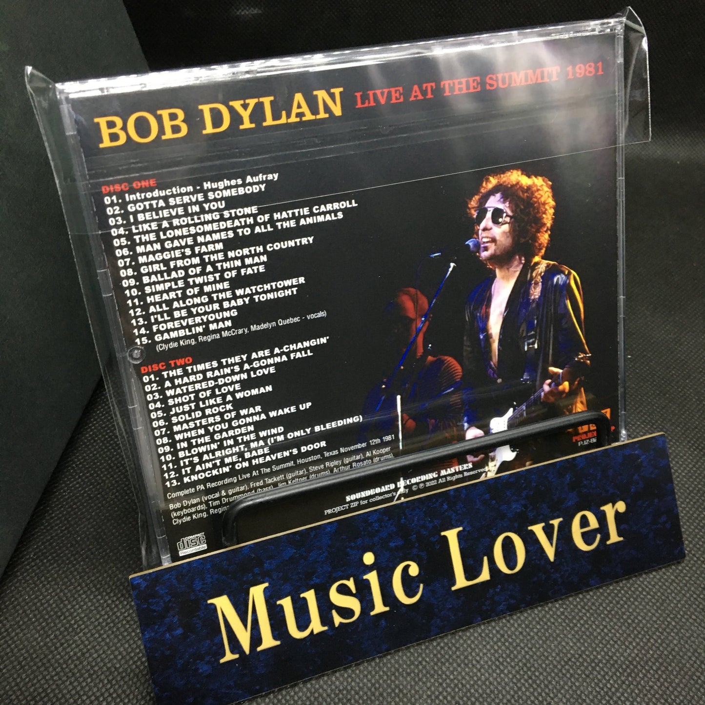 BOB DYLAN / LIVE AT THE SUMMIT 1981 Soundboard (2CDR)