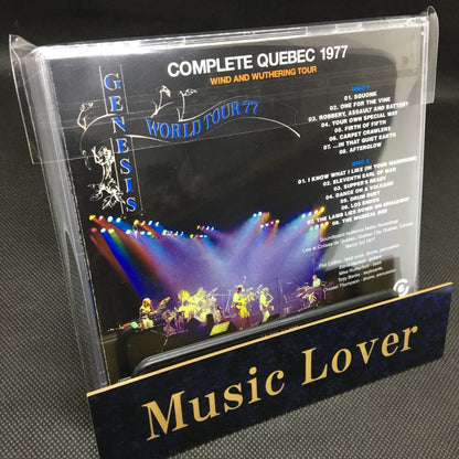 GENESIS / COMPLETE QUEBEC 1977  WIND AND WUTHERING TOUR SOUNDBOARD (2CDR)