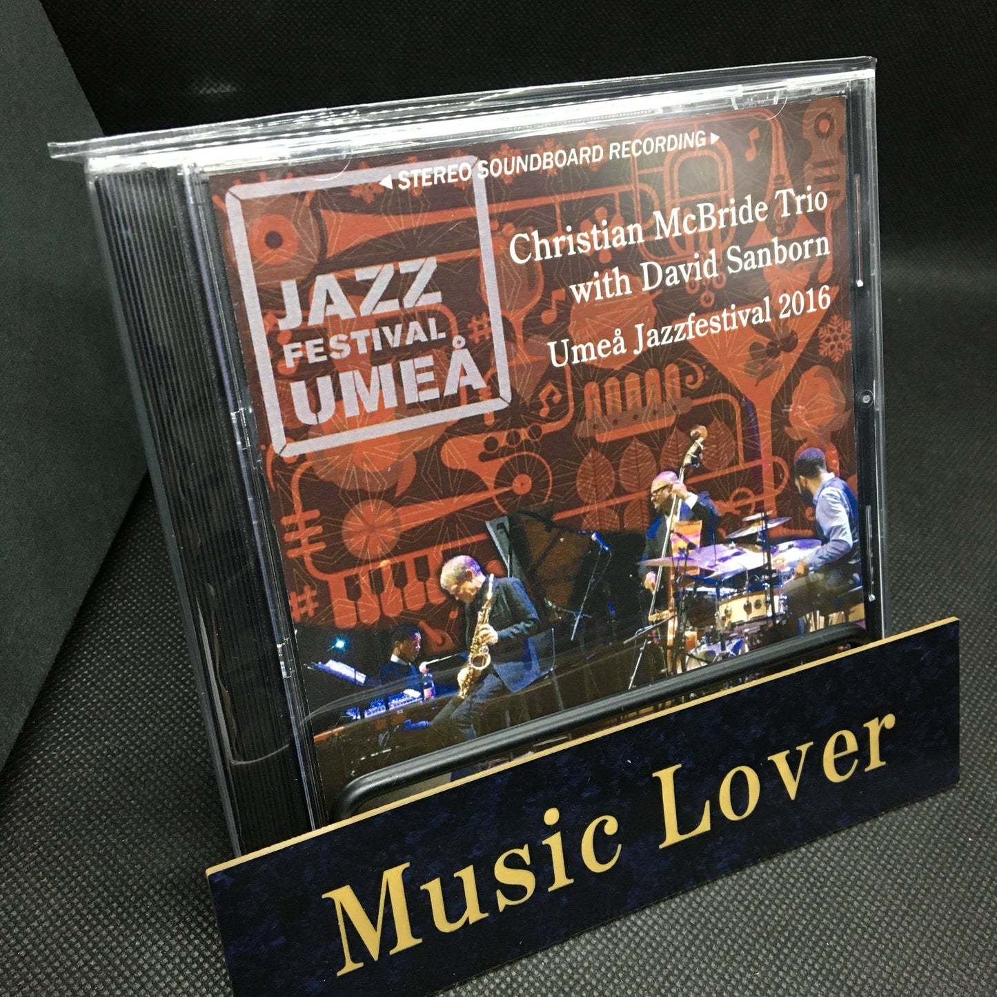 Christian McBride Trio with David Sanborn / Umea Jazzfestival 2016 STEREO SOUNDBOARD (1CDR)