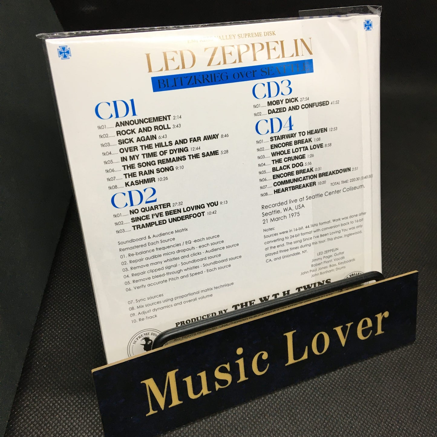 LED ZEPPELIN / BLITZKREIG OVER SEATTLE (4CD)