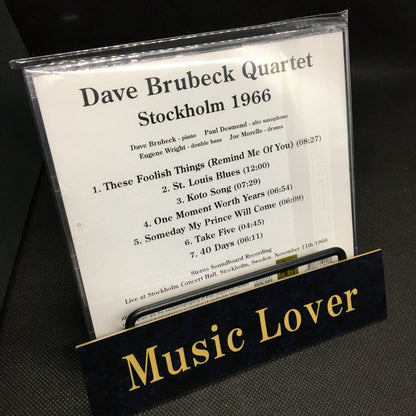Dave Brubeck Quartet / Stockholm 1966 STEREO SOUNDBOARD (1CDR)