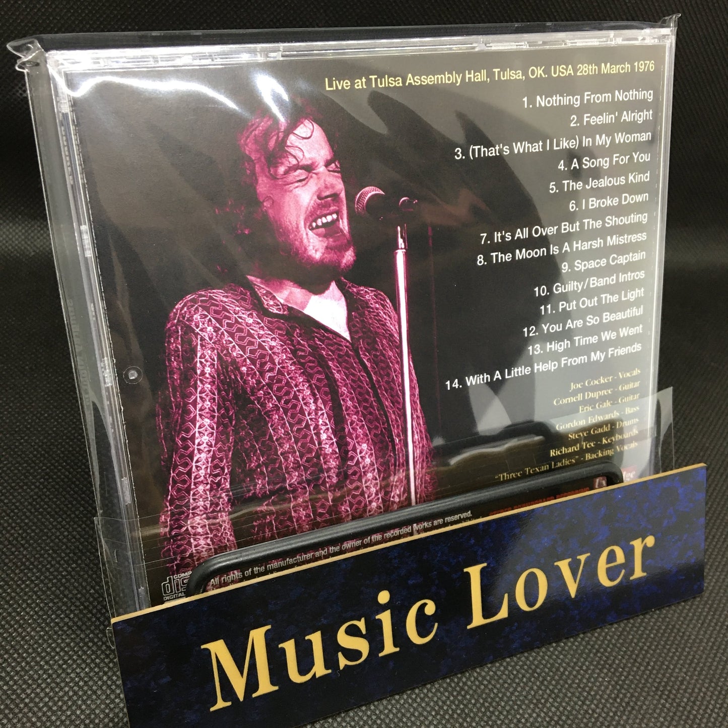 JOE COCKER / STINGRAY NIGHT IN TULSA SOUNDBOARD (1CDR)