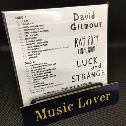 DAVID GILMOUR / RAH 2024 FINAL NIGHT Royal Albert Hall (2CD) Empress Valley