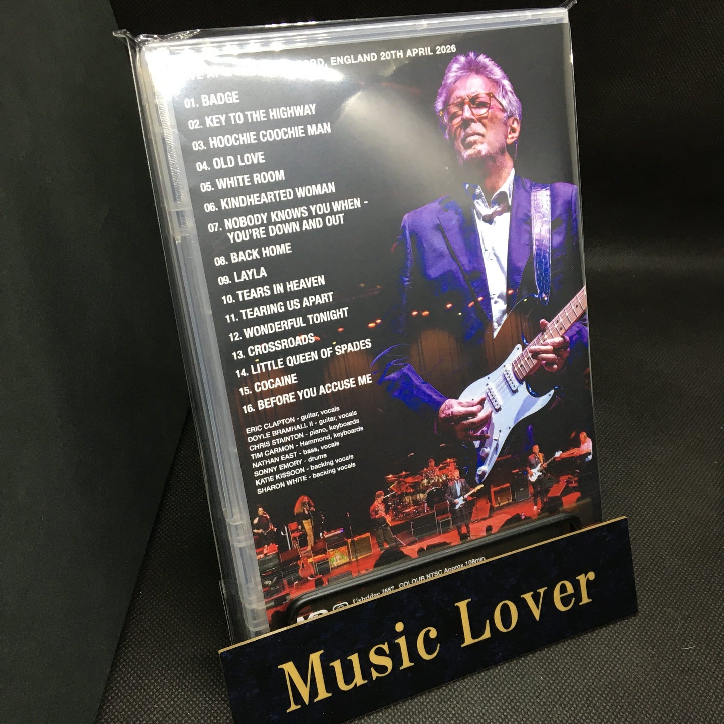 ERIC CLAPTON / GUILDFORD 2026 2ND NIGHT THE VIDEO PRO SHOT (1DVDR)