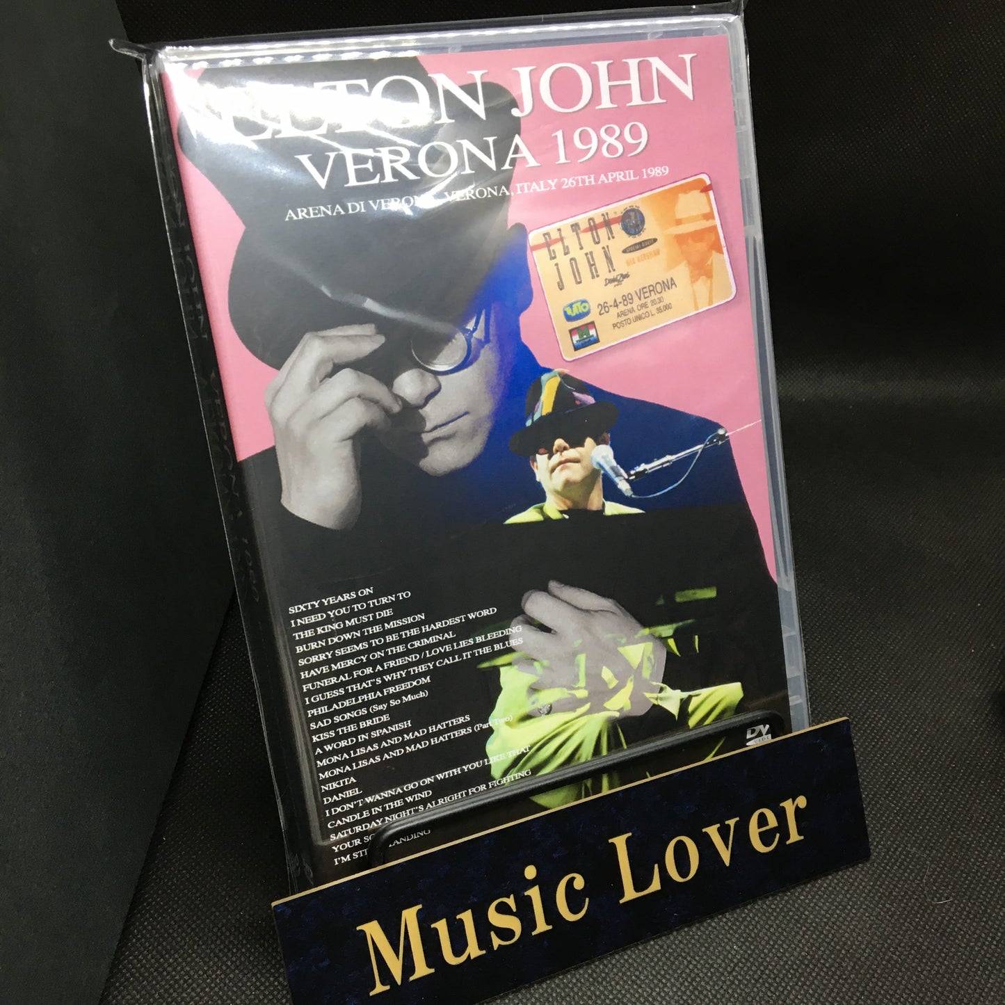 ELTON JOHN / VERONA 1989 PRO SHOT (1DVDR)