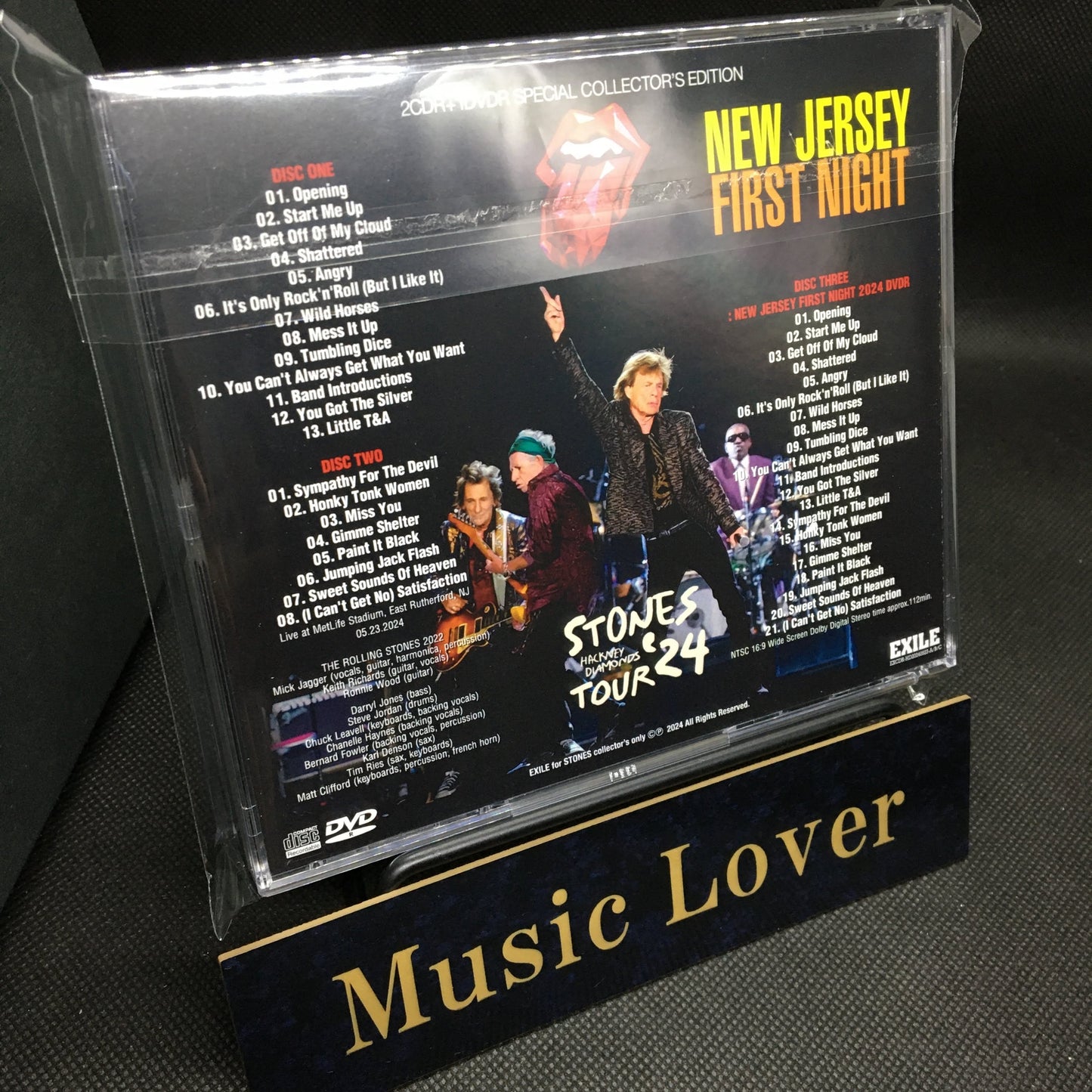 THE ROLLING STONES / NEW JERSEY FIRST NIGHT HACKNEY DIAMONDS TOUR 2024 (2CDR+1CDR)